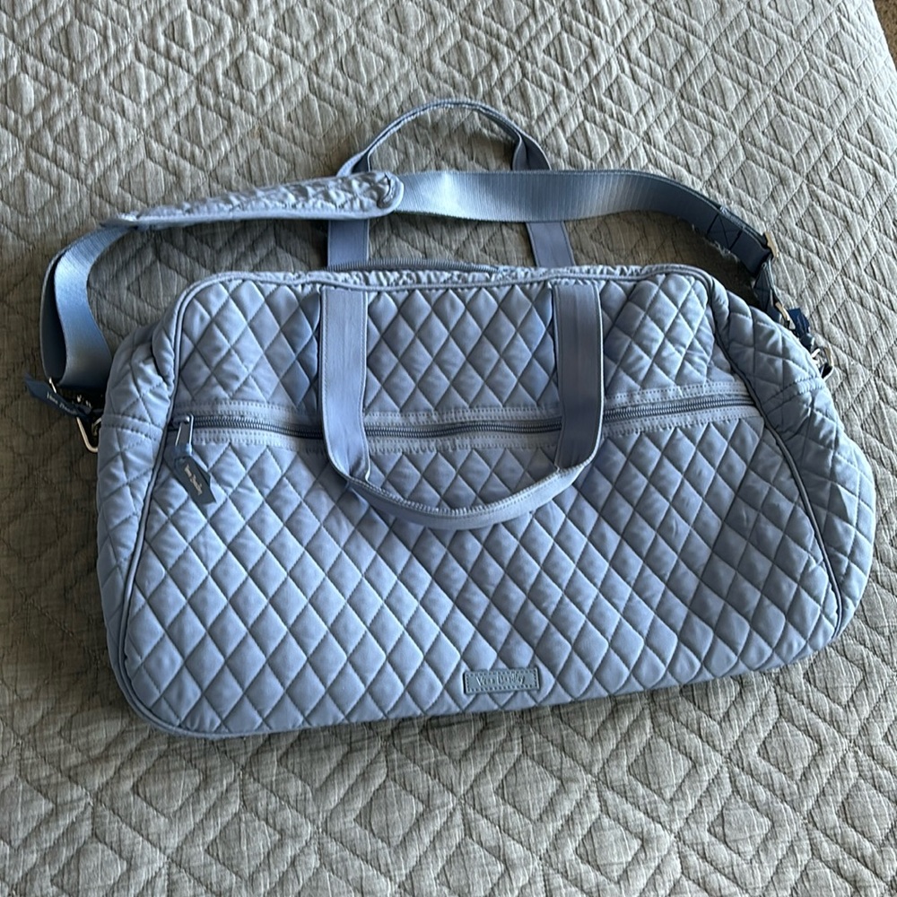 Vera Bradley quilted weekender bag